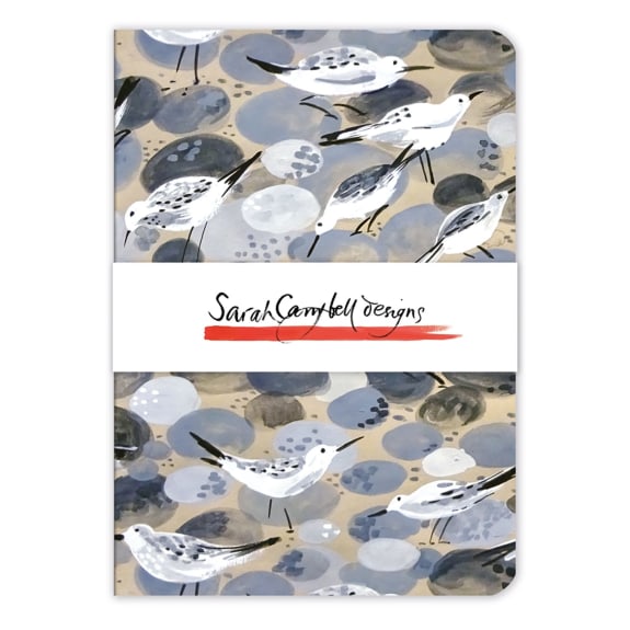 Sarah Campbell Designs Sandpipers A5 Notebook