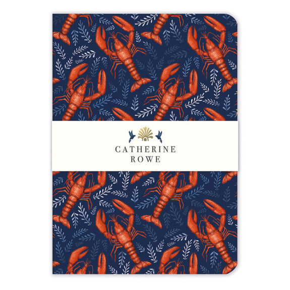 Catherine Rowe Lobsters A5 Notebook - Bee's Emporium