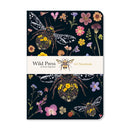 Wild Press by Helen Ahpornsiri - Three Bumblebees A5 Notebook