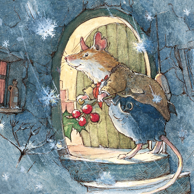 Brambly Hedge The First Flakes of Snow Were Beginning To Fall Pack of 8 Christmas Cards