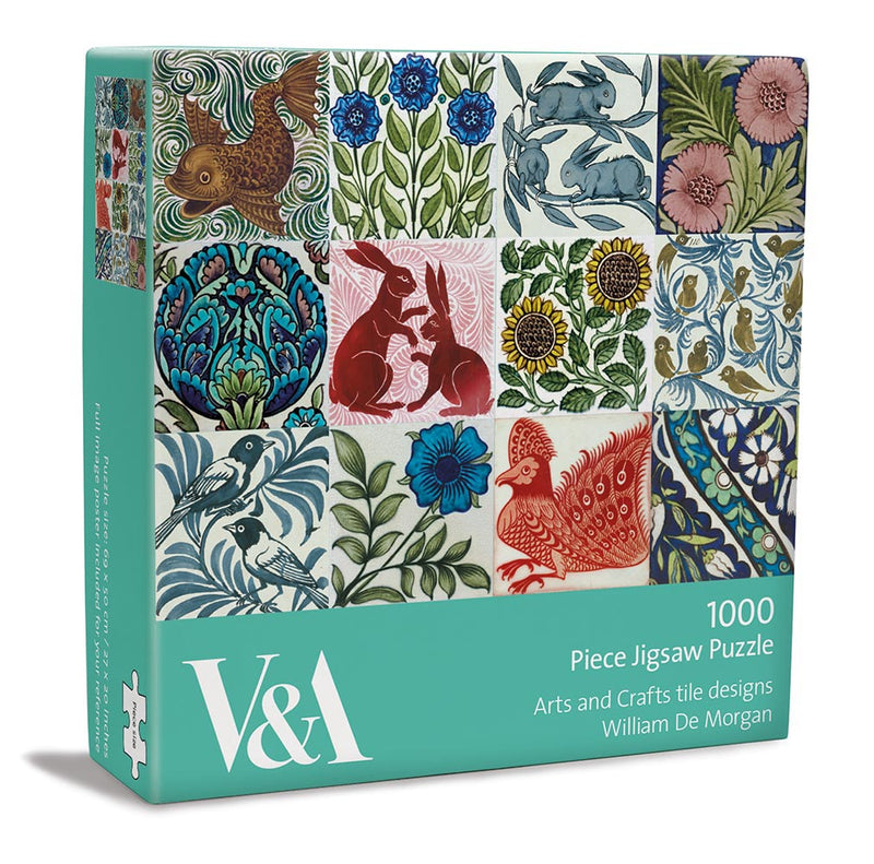 V&A William De Morgan - Arts and Crafts Tile Designs 1000 Piece Jigsaw Puzzle