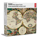 British Library Four Hemisphere World Map 1000 Piece Jigsaw Puzzle