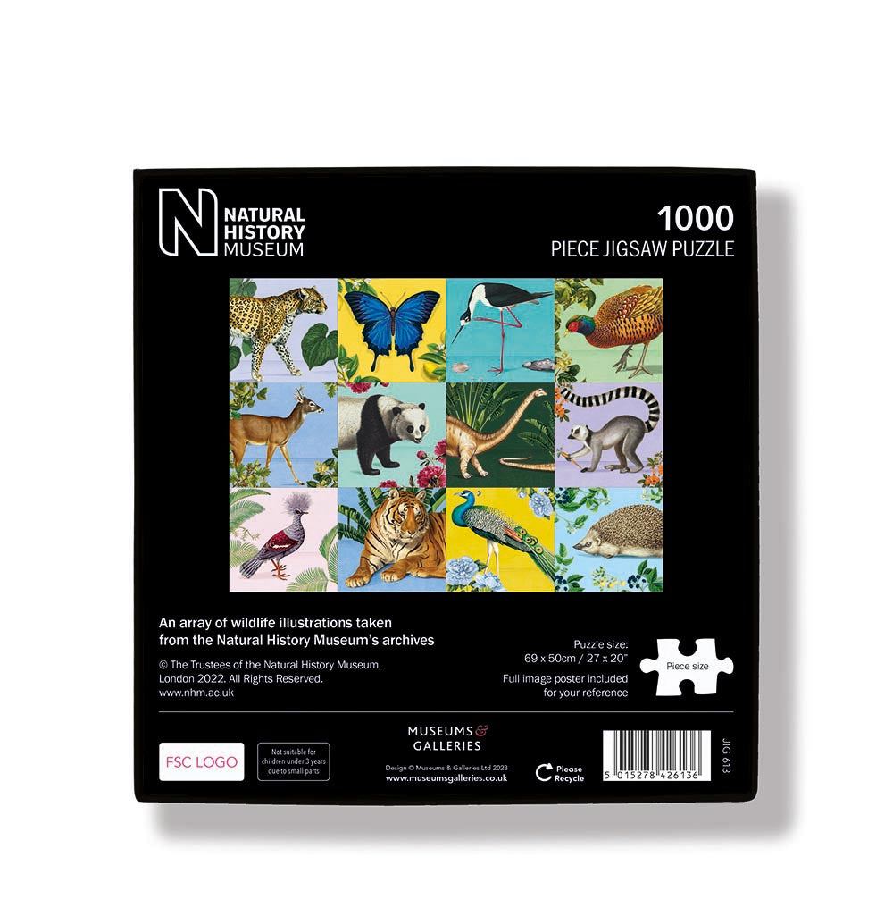 Natural History Museum An Array of Wildlife 1000 Piece Jigsaw Puzzle - Bee's Emporium