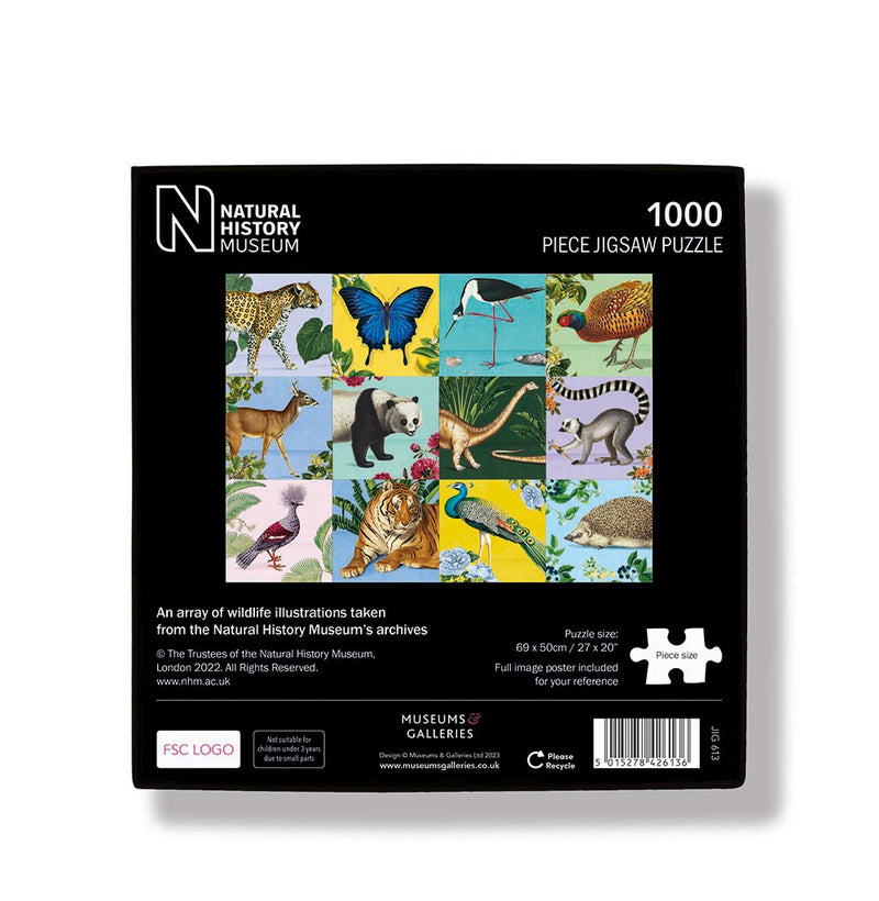 Natural History Museum An Array of Wildlife 1000 Piece Jigsaw Puzzle