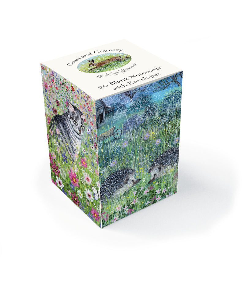 Coast and Country by Lucy Grossmith 20 Mini Notecard Cube