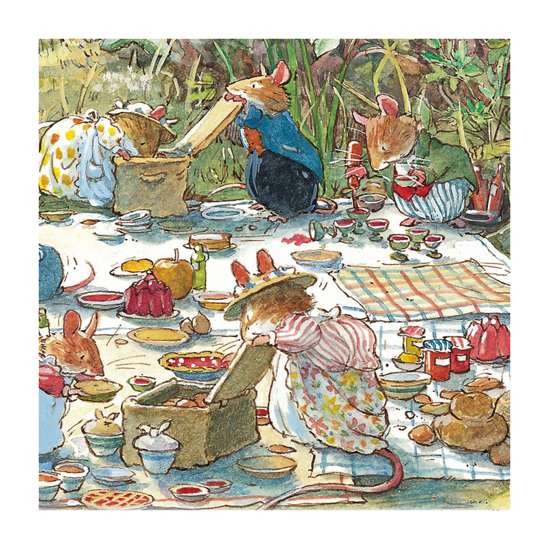 Brambly Hedge - Picnic Blank Greeting Card with Envelope