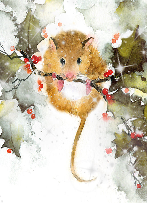 Christmas Mouse by Rachel McNaughton Pack of 8 Charity Christmas Cards