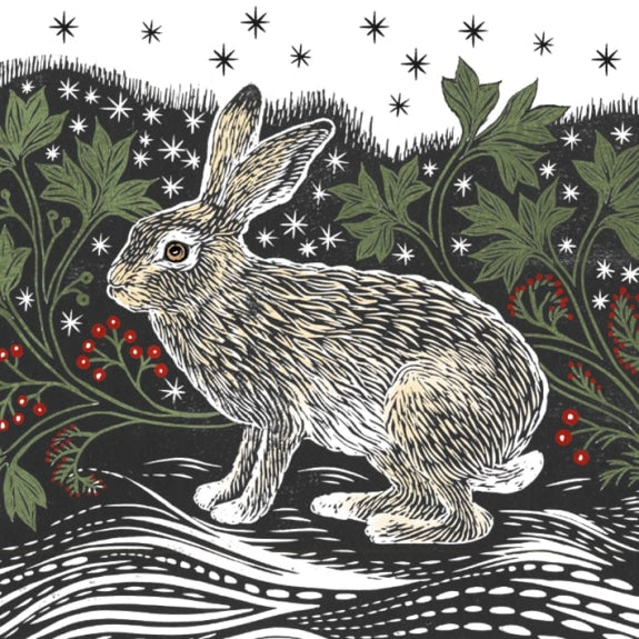Starlight Hare Pack of 8 Charity Christmas Cards