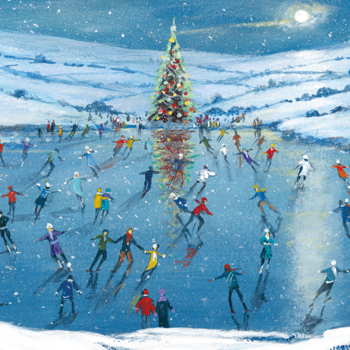 Winter Skating by Gordon Lees Pack of 5 Charity Christmas Cards