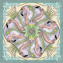 Matthew Williamson DNA Flamingos Blank Greeting Card with Envelope