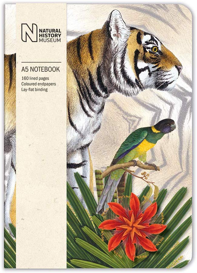 Natural History Museum Bengal Tiger A5 Luxury Notebook - Bee's Emporium