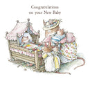 Congratulations on your New Baby - Brambly Hedge Blank Greeting Card with Envelope