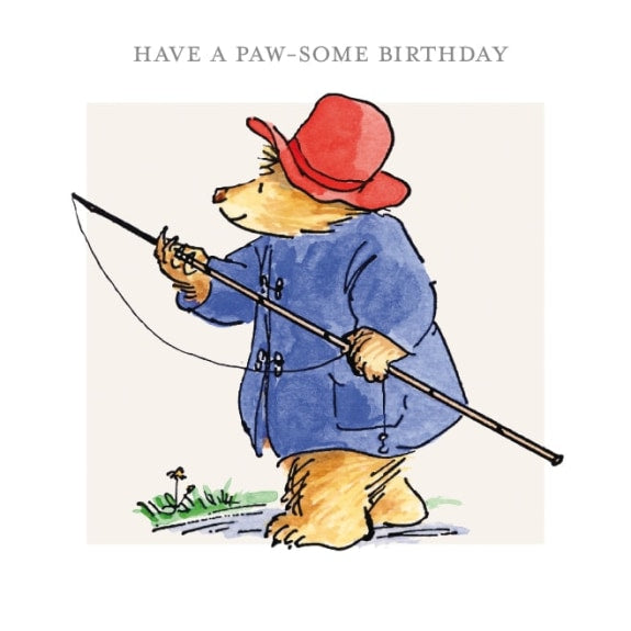 Paddington Bear Have a Paw-Some Birthday Greeting Card with Envelope - Bee's Emporium
