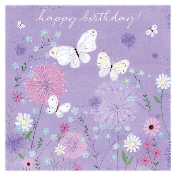 Butterflies Birthday Greeting Card with Envelope