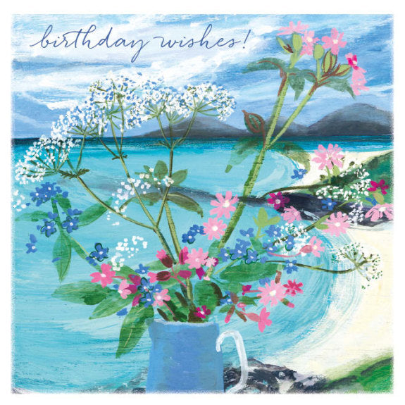 Pink Campion Birthday Greeting Card with Envelope - Bee's Emporium