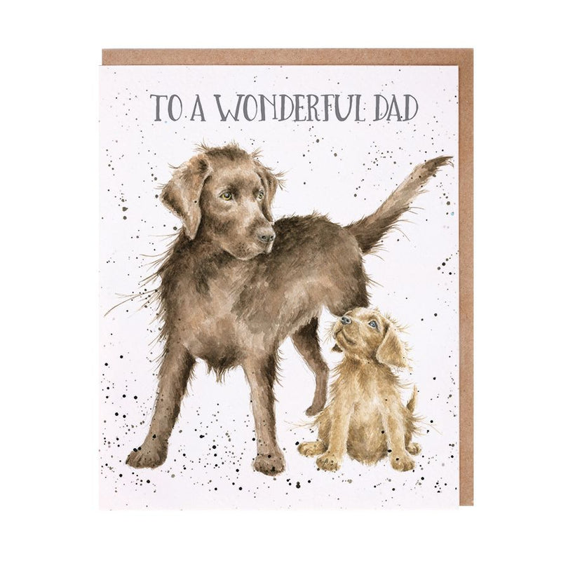 To A Wonderful Dad Blank Greeting Card with Envelope