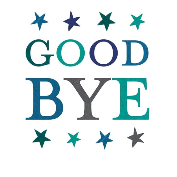 Goodbye Stars Greeting Card with Envelope