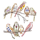 Wild Press - Wildflower Sparrows Blank Greeting Card with Envelope