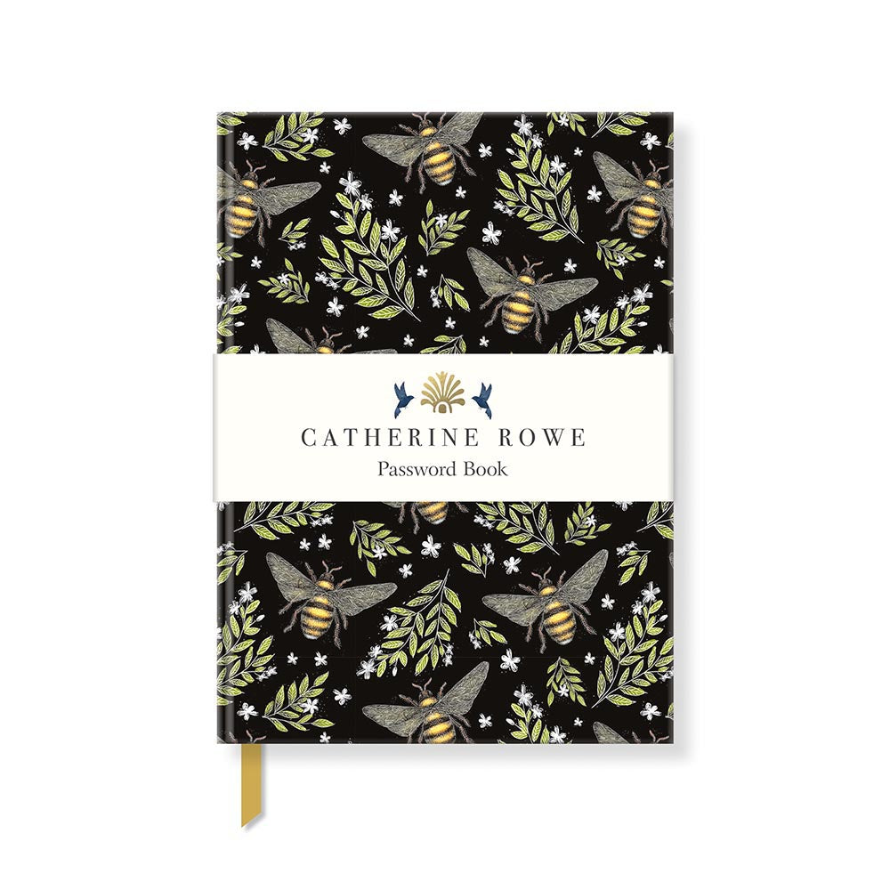 Catherine Rowe - Bee Pattern Password Book - Bee's Emporium