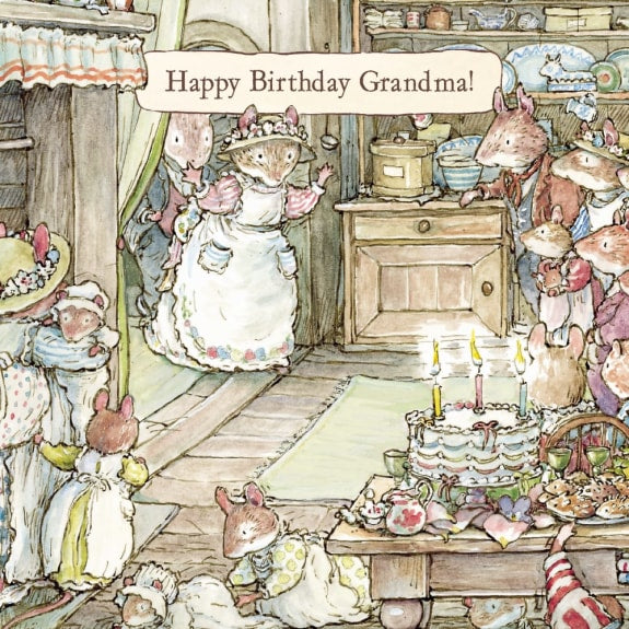 Happy Birthday Grandma! Brambly Hedge Greeting Card with Envelope - Bee's Emporium