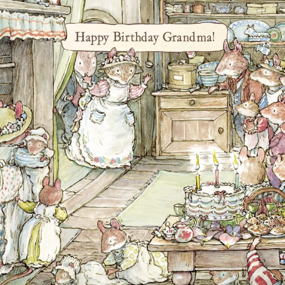 Happy Birthday Grandma! Brambly Hedge Greeting Card with Envelope