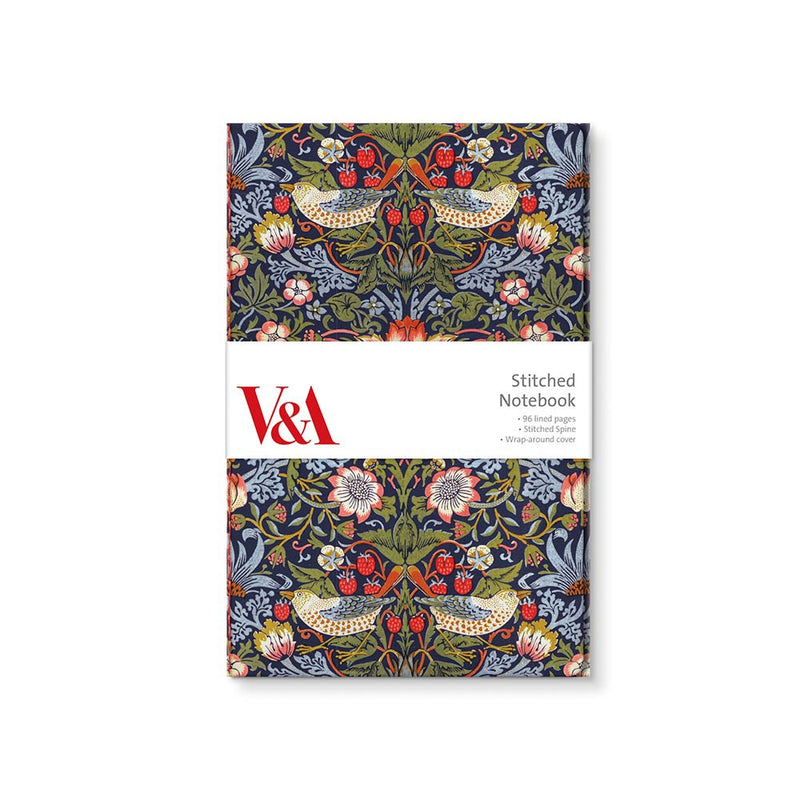 V&A Strawberry Thief Stitched Notebook