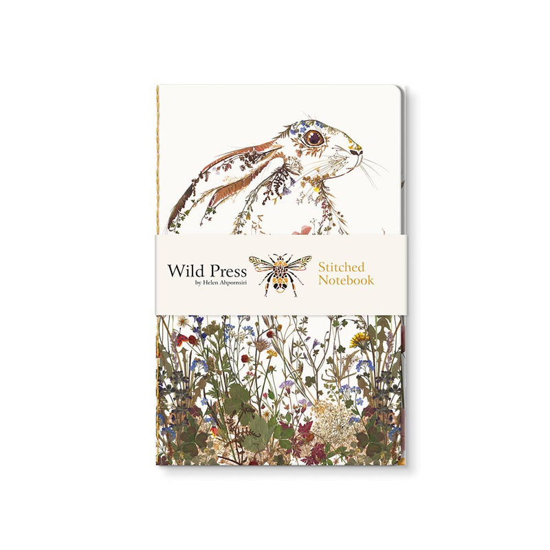 Wild Press by Helen Ahpornsiri - Wildflower Hare Stitched Notebook