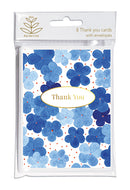 Dee Hardwicke - Blue Hydrangea 8 - Thank You Notecards & Envelopes