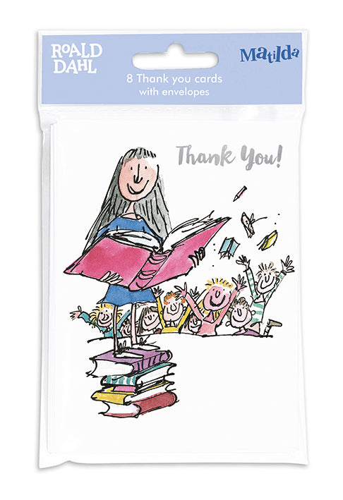 Roald Dahl Matilda 8 Thank You Notecards & Envelopes