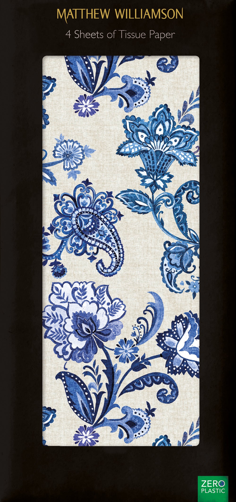 Matthew Williamson Paisley Pack of 4 Sheets of Tissue Paper - Bee's Emporium