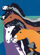 Transport for London - Barnet by tram, the Horses Blank Greeting Card with Envelope