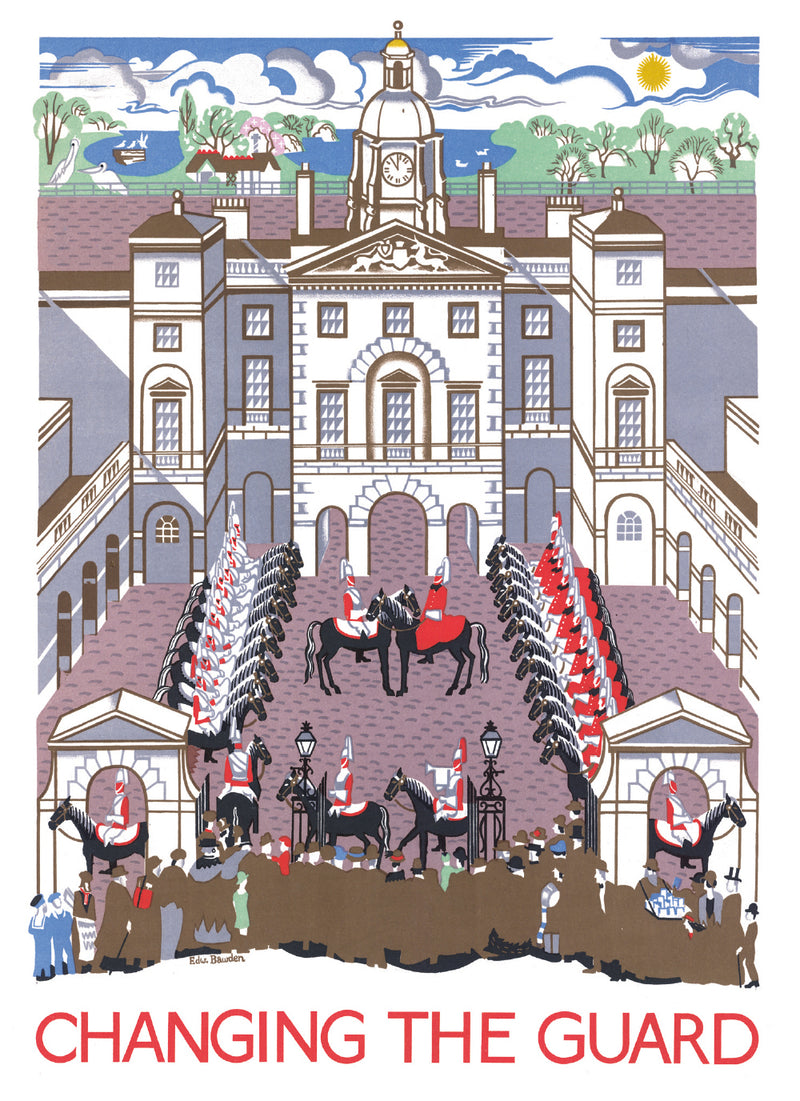 Transport for London - Changing the Guard Blank Greeting Card with Envelope