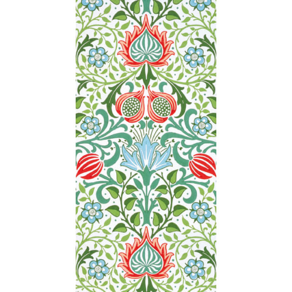 V&A Persian Wallpaper Slim Blank Greeting Card with Envelope - Bee's Emporium