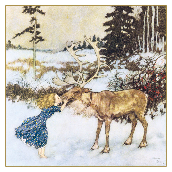 V&A Gerda and the Reindeer Pack of 5 Christmas Cards