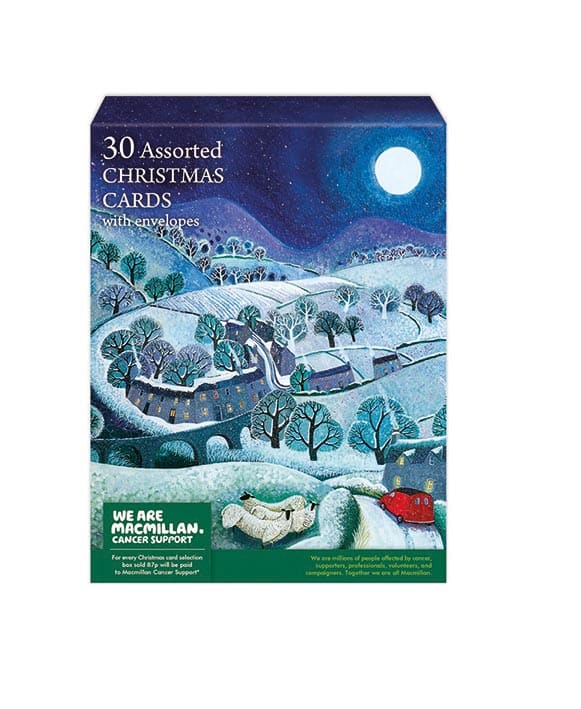 Box of 30 Assorted Macmillan Charity Christmas Cards with Envelopes