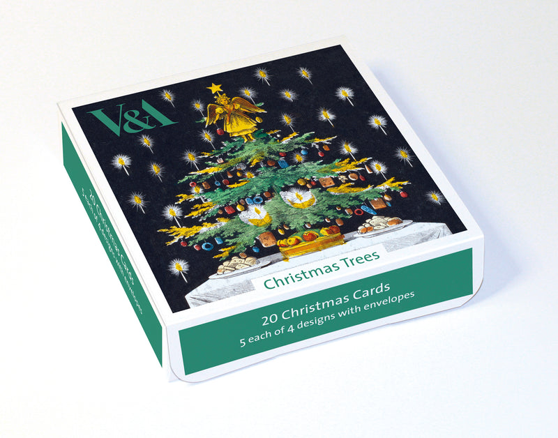 V&A Victorian Christmas Trees Box of 20 Christmas Cards