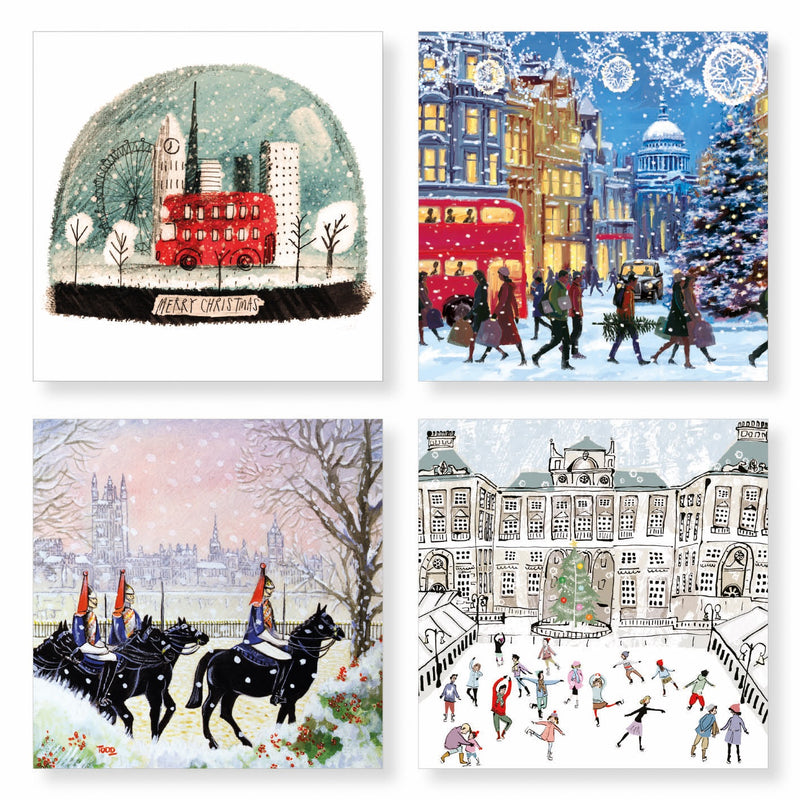 Christmas in London Box of 20 Charity Christmas Cards