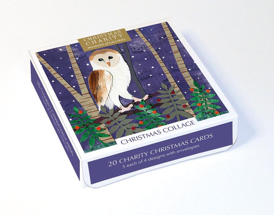 Christmas Collage Box of 20 Charity Christmas Cards - Bee's Emporium