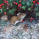 Animals and Winter Berries by Lucy Grossmith Box of 20 Charity Christmas Cards