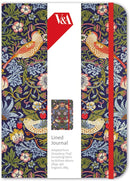 V&A William Morris Strawberry Thief Elasticated Journal