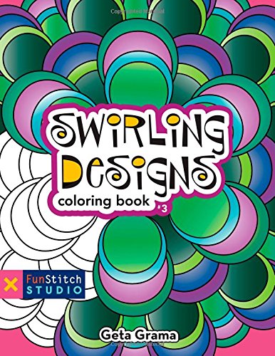 Swirling Designs (Fun Stitch Studio Colouring Book) - Bee's Emporium